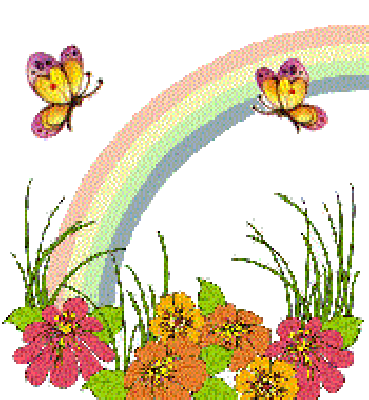 Motylki wśród tęczy